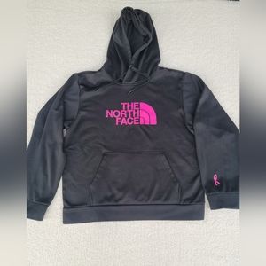 The North Face Women’s Black Pink Hoodie Size Medium  Cancer Awareness
